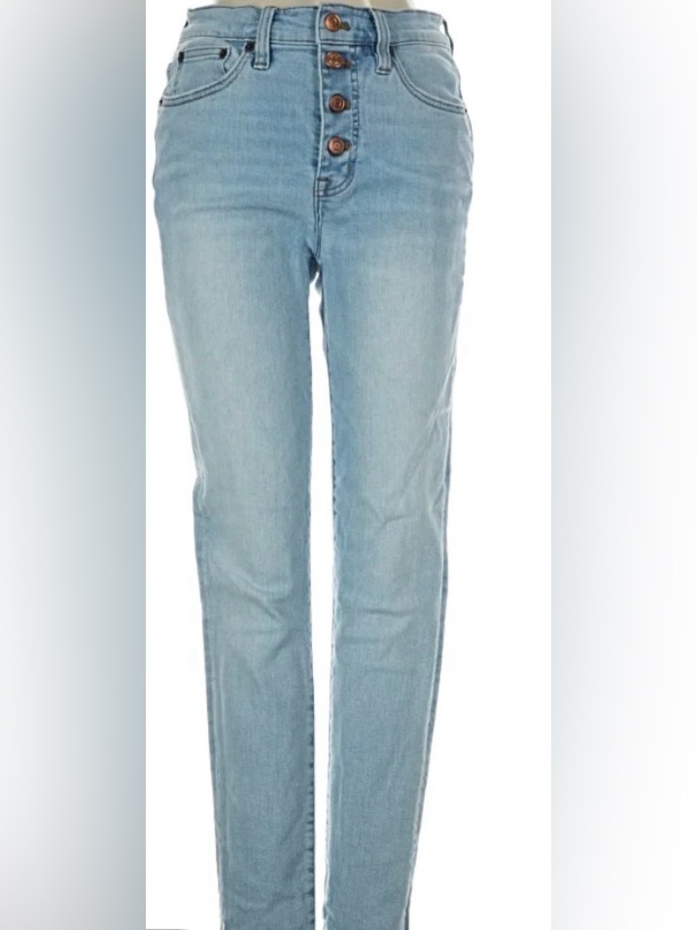 J. Crew Light Blue Skinny Jeans with Button Fly